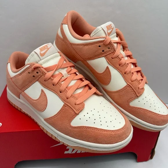 NIKE WMNS DUNK LOW SOFT PEARL/APRICOT AGATE-WHITE
 Athletic Sneakers - Picture 7 of 16